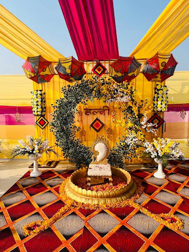 Haldi mehndi setup post image
