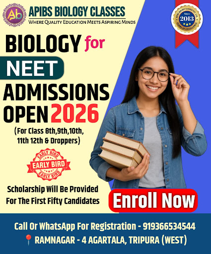 NEET 2026 Admission Open – APIBS Biology Classes Agartala