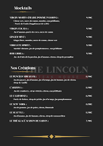 Menu The Lincoln Steakhouse Page 2