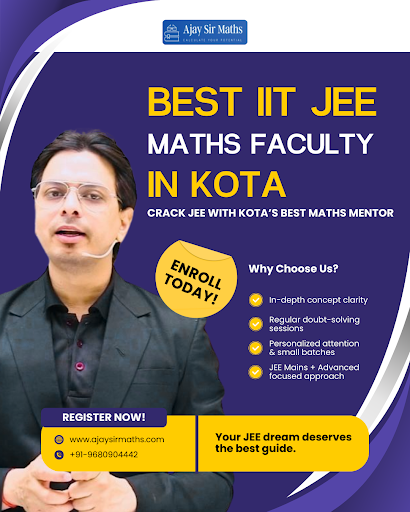 Visit www.ajaysirmaths.com to register today. Your JEE dream deserves nothing but the best guidance.
