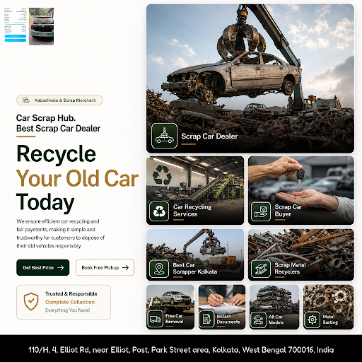 Car Scrap Hub is your trusted scrap car dealer and metal recycler in Kolkata, offering top-qualit… post image