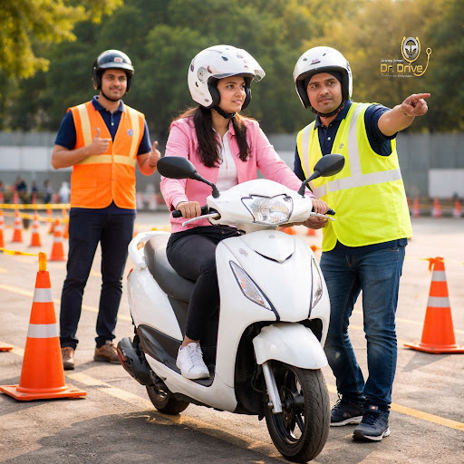 Learning to ride a two wheeler safely starts with the right guidance. At Dr. Drive Driving School…