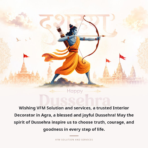 Wishing VFM Solution and services, a trusted Interior Decorator in Agra, a blessed and joyful Dus… post image