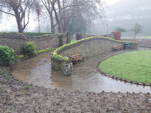 Pontypridd sunken garden
