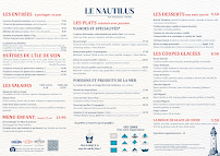 Menu Le Nautilus Page 1