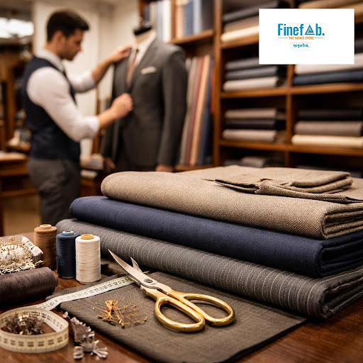 Choosing the right fabric is the secret behind flawless tailoring. At Finefab. The Fabric Store i…