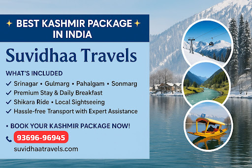 ✨ Best Kashmir Package in India – Suvidhaa Travels ✨