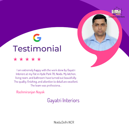 Rashmiranjan Nayak loved the exceptional service at Gayatri Interiors in Noida! Our expert interi… post image