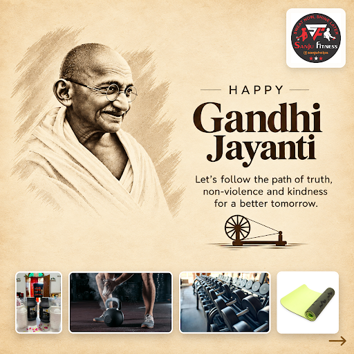 Building- Sanju Fitness, one of the best gyms in Kailashahar, honors Gandhiji’s values of discipl… post image