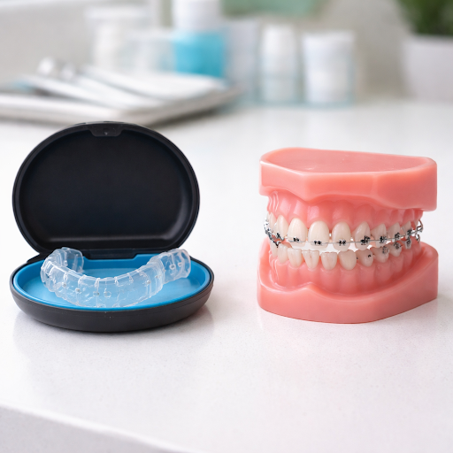 Thinking about straightening your teeth but confused between clear aligners and traditional brace… post image