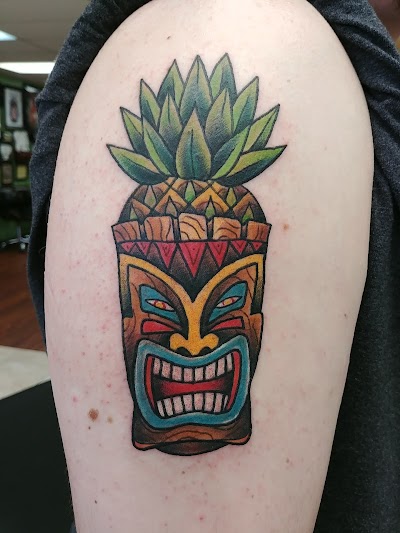 Blue Tiki Tattoo