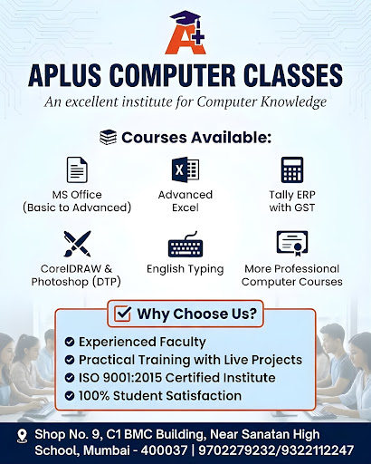 💻 A Plus Computer Classes – Best Computer Institute in Mumbai  post image