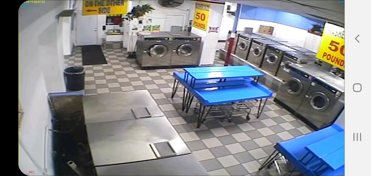 Sunshine Laundry Center facility with washing machines in Detroit