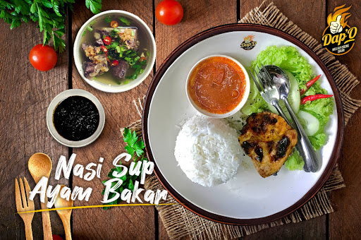 Dap'O Nasi Sup Daging Bakar - sup tulang, ayam bakar, kambing bakar, kerabu meggi, sup perut, sedap @Ayer keroh, Melaka