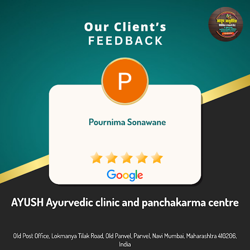 Pournima Sonawane's stress melted away at AYUSH Ayurvedic clinic and panchakarma centre in Navi M… post image