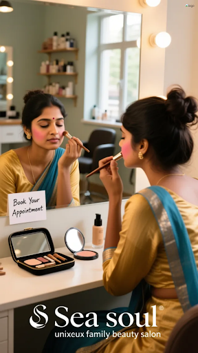Get ready to shine on your special day with our expert bridal makeup services at Sea Soul Unisex… post image