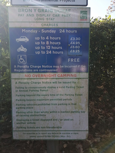 Bron y Graig Uchaf Long Stay Car Park - Thumbnail
