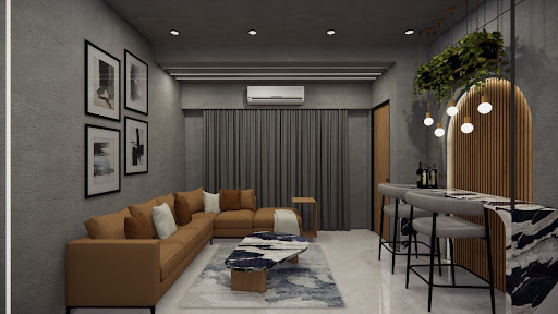Urban Theatre Living Room – Luxury Interior Design in Vadodara post image