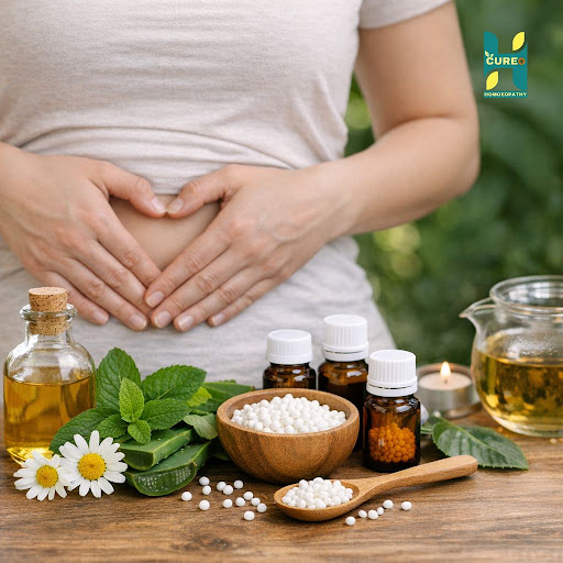 Struggling with gas, acidity, constipation or bloating that keeps coming back? At H Cure Homoeopa…
