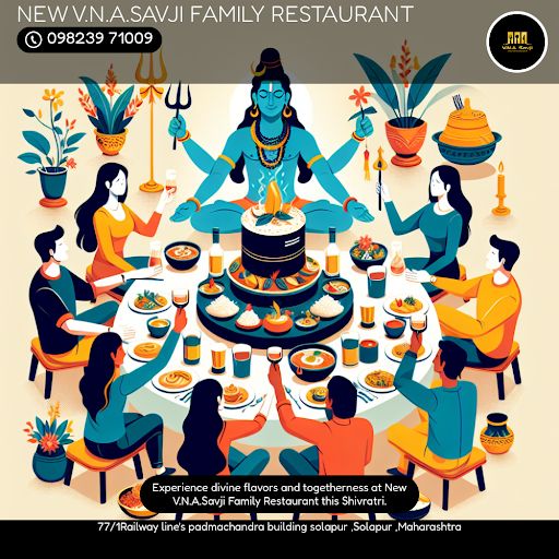 Embrace the peace of Mahashivratri at New V.N.A.Savji Family Restaurant in Solapur! Celebrate wit… post image