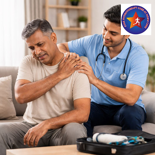 Shoulder pain making daily tasks difficult? STAR PHYSIOTHERAPY CARE AT HOME CARE provides expert… post image