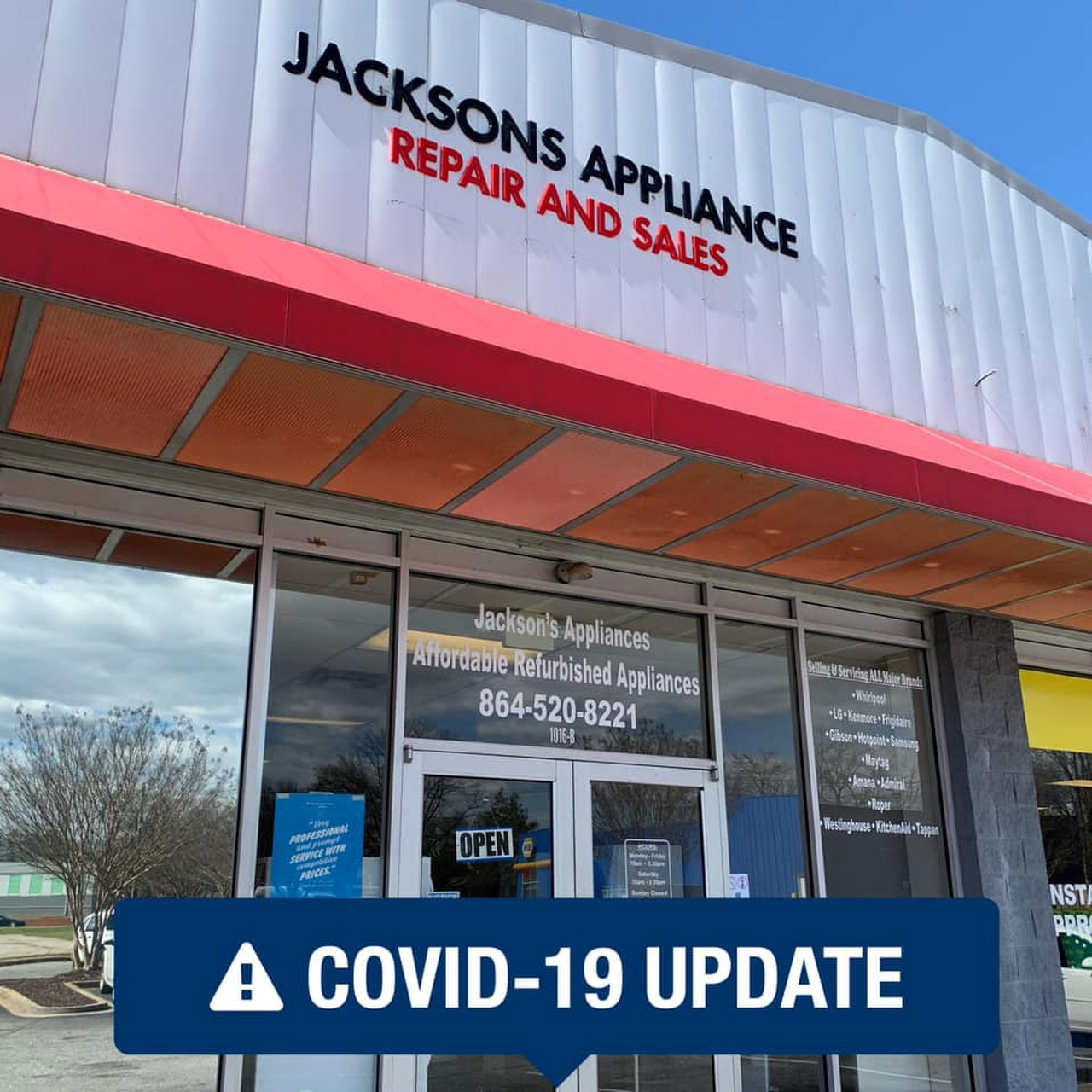 Jacksons Appliance Repair and Sales Used Appliance Store in Greenville