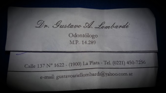 Consultorio Odontológico Dr. Lombardi Gustavo A., Author: Mirna Beltrami