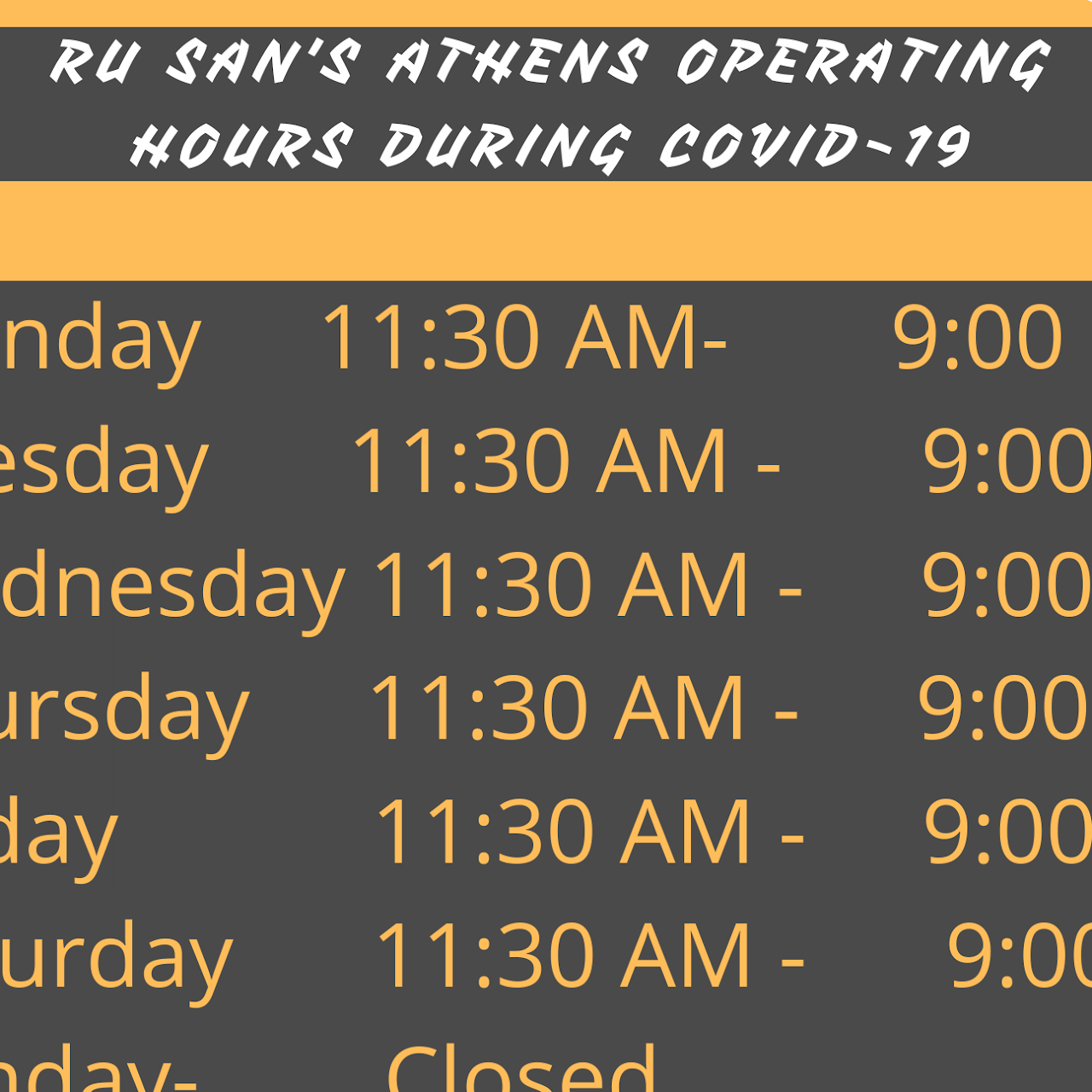 Ru Sans Of Athens Japanese Sushi Restaurant In Athens
