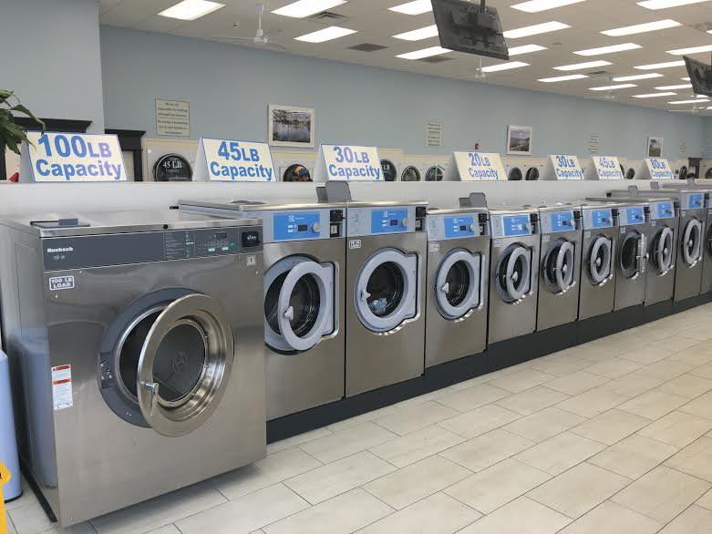 Self-service laundry at Freeway Laundry 5, Warwick, RI