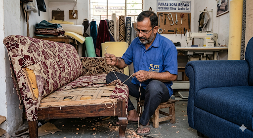 🛋️ Apne Purane Sofa Ko Dijiye Bilkul Naya Look! 🛋️Kya aapka pasandida sofa purana, phata ya dhal… post image