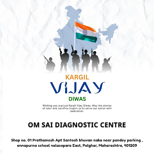 On Kargil Vijay Diwas, OM SAI DIAGNOSTIC CENTRE in Palghar salutes our brave soldiers with gratit… post image