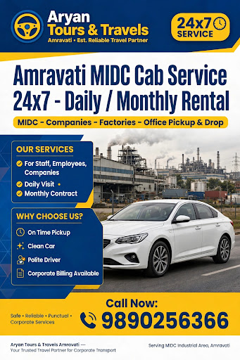 > 🏭 *AMRAVATI MIDC CAB SERVICE - DAILY / MONTHLY RENTAL* 🚕 post image