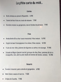 Menu Le Béguin 