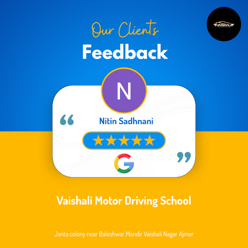 Nitin Sadhnani from Ajmer raves about his experience at Vaishali Motor Driving School, praising t… post image