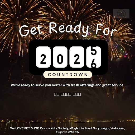 Get ready for a purrfect 2026 with We Love Pet, Vadodara's premier pet store! Stock up on your fu… post image