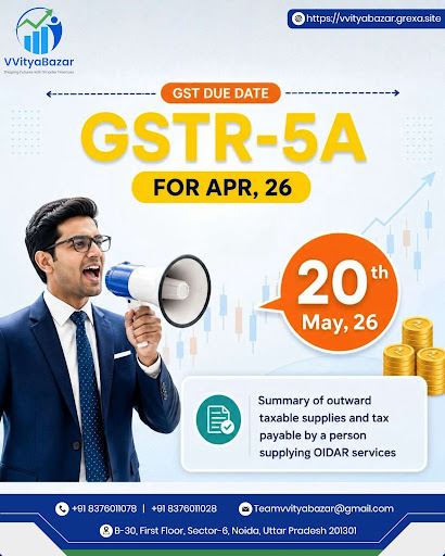 🚨 GST COMPLIANCE ALERT | GSTR-5A DUE DATE 🚨 post image