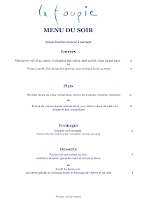 Menu Restaurant La Toupie Page 2