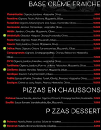 Menu L'Atelier À Pizzas Page 1