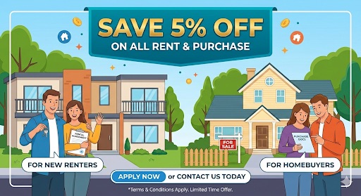 Exclusive 5% Discount on Rent & Purchases post image