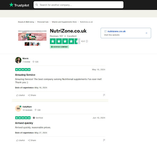 Nutrizone.co.uk - Visual