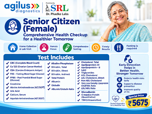 Senior Citizen Female Comprehensive Health Checkup post image