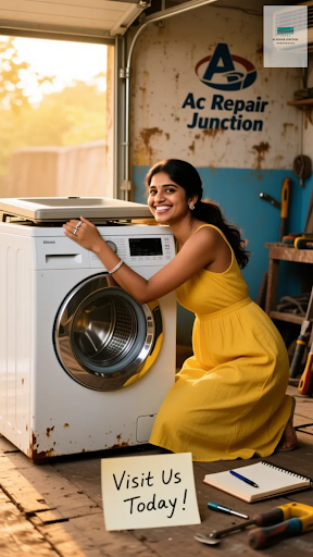Get your washing machine up and running with Ac Repair Junction's expert services in Vasai-Virar!… post image