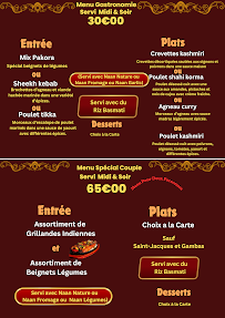 Menu Jardin de Kashmir Page 3
