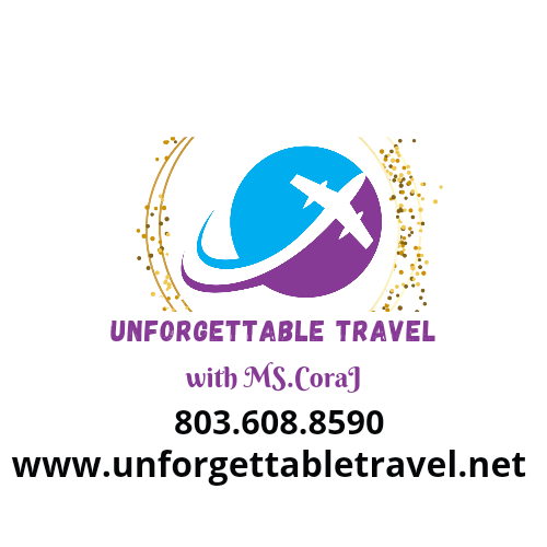 Unforgettable Travel with Ms.CoraJ Logo