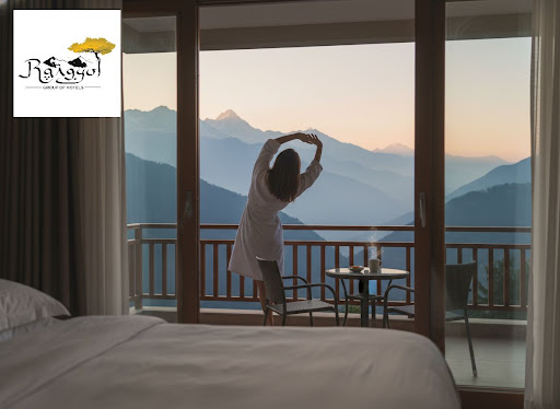 Begin your day with golden sunlight on snow-kissed peaks at Rangyul Resorts, a peaceful mountain… post image