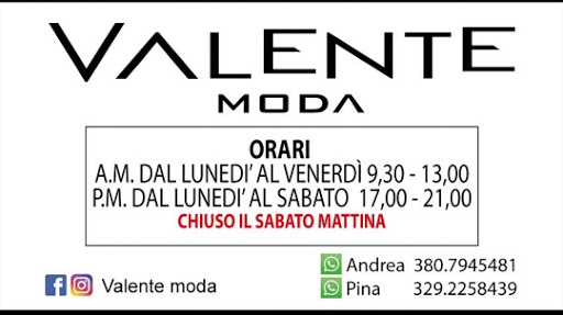 valente moda - Visual