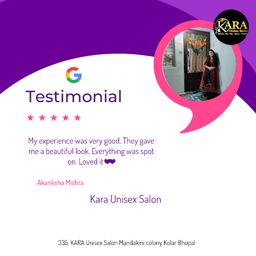Akanksha Mishra raves about her experience at Kara Unisex Salon in Bhopal, praising our expert ma…