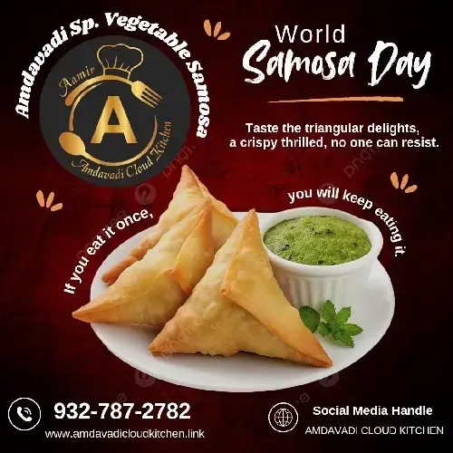 Amdavadi Sp. Vegetable Samosa 😋  post image