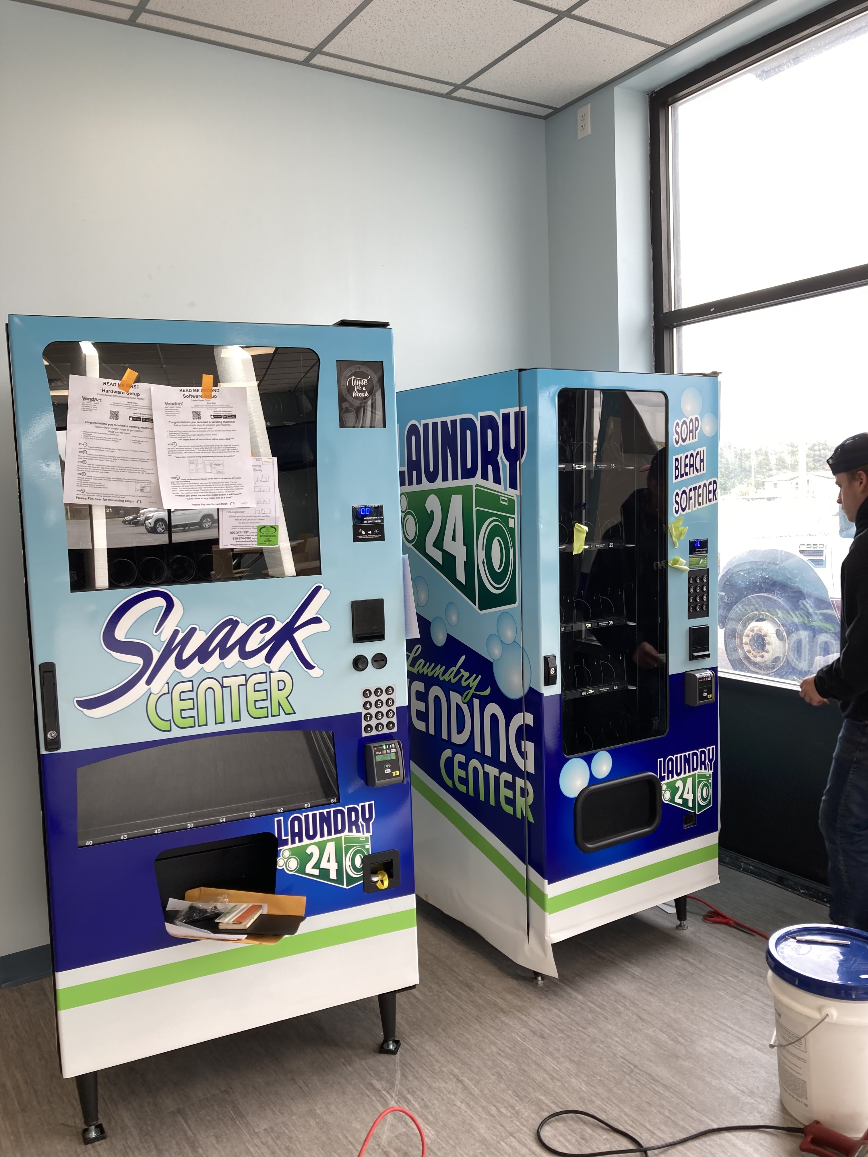 Laundry 24 storefront and entrance in Evans Mills
