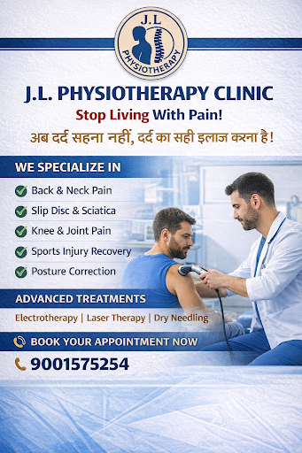 J.L. Physiotherapy Clinic Jaipur में advanced और result-oriented physiotherapy treatment के लिए ए… post image